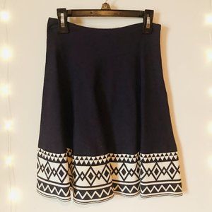 Navy Blue Skater Skirt